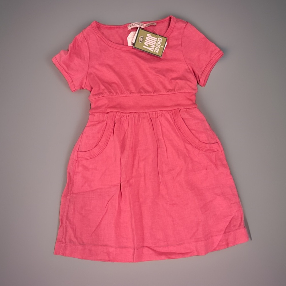 NEW Size 5 girls juicy couture pink dress